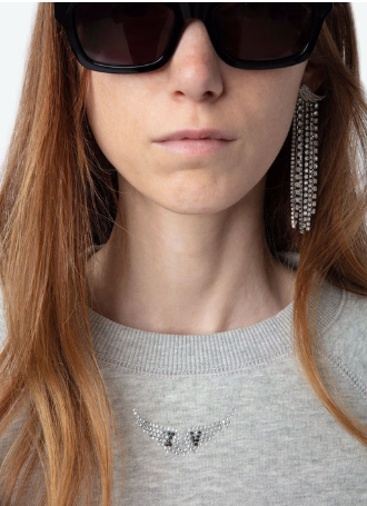 Zadig & Voltaire Upper Pmo Wings Strass