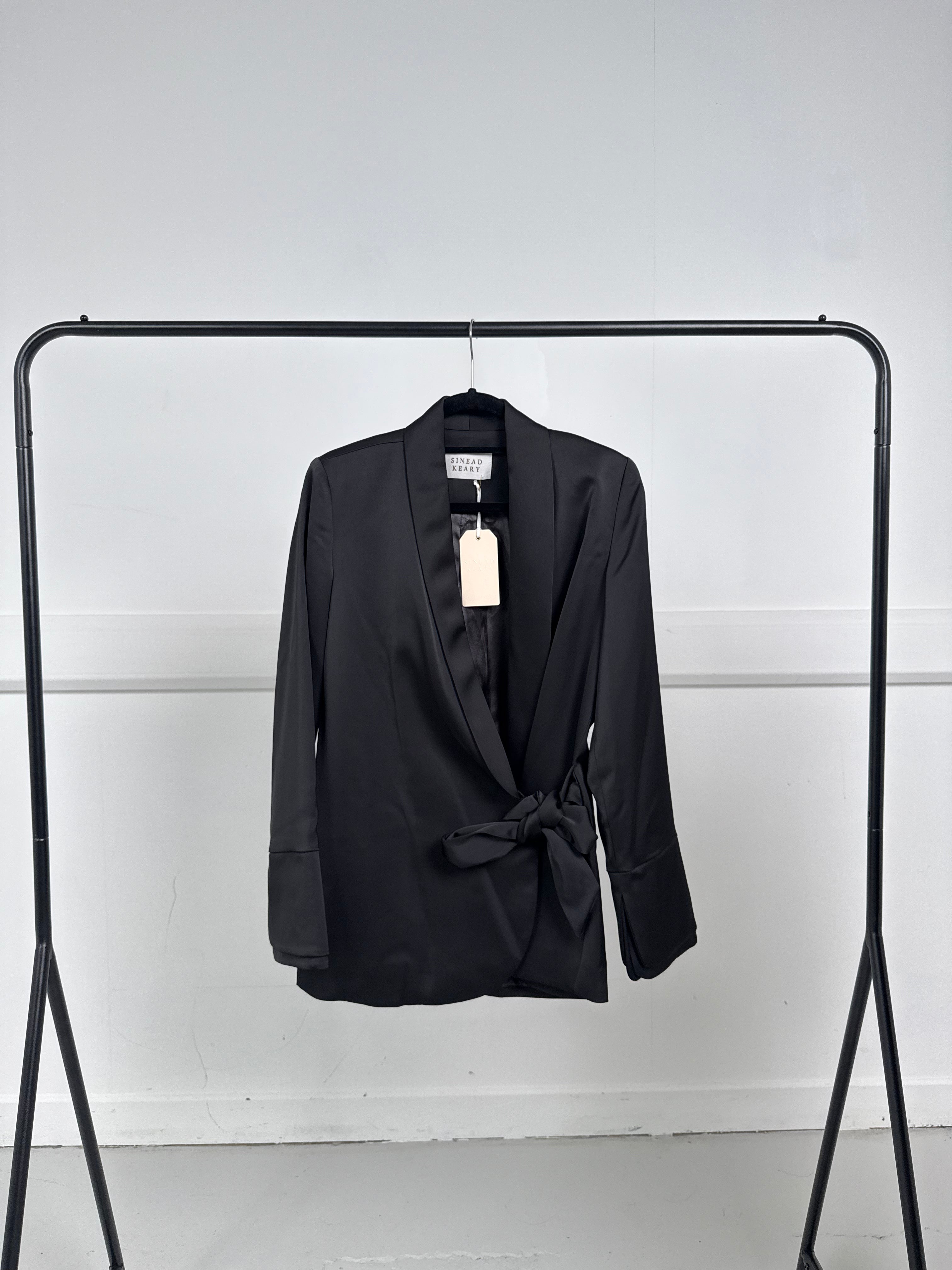 Sinead Keary "The Sarah" Wrap Blazer (Black)
