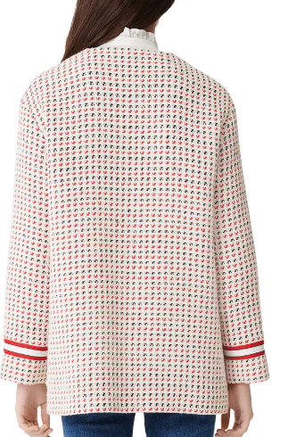 Maje Gerona Tweed Button Coat