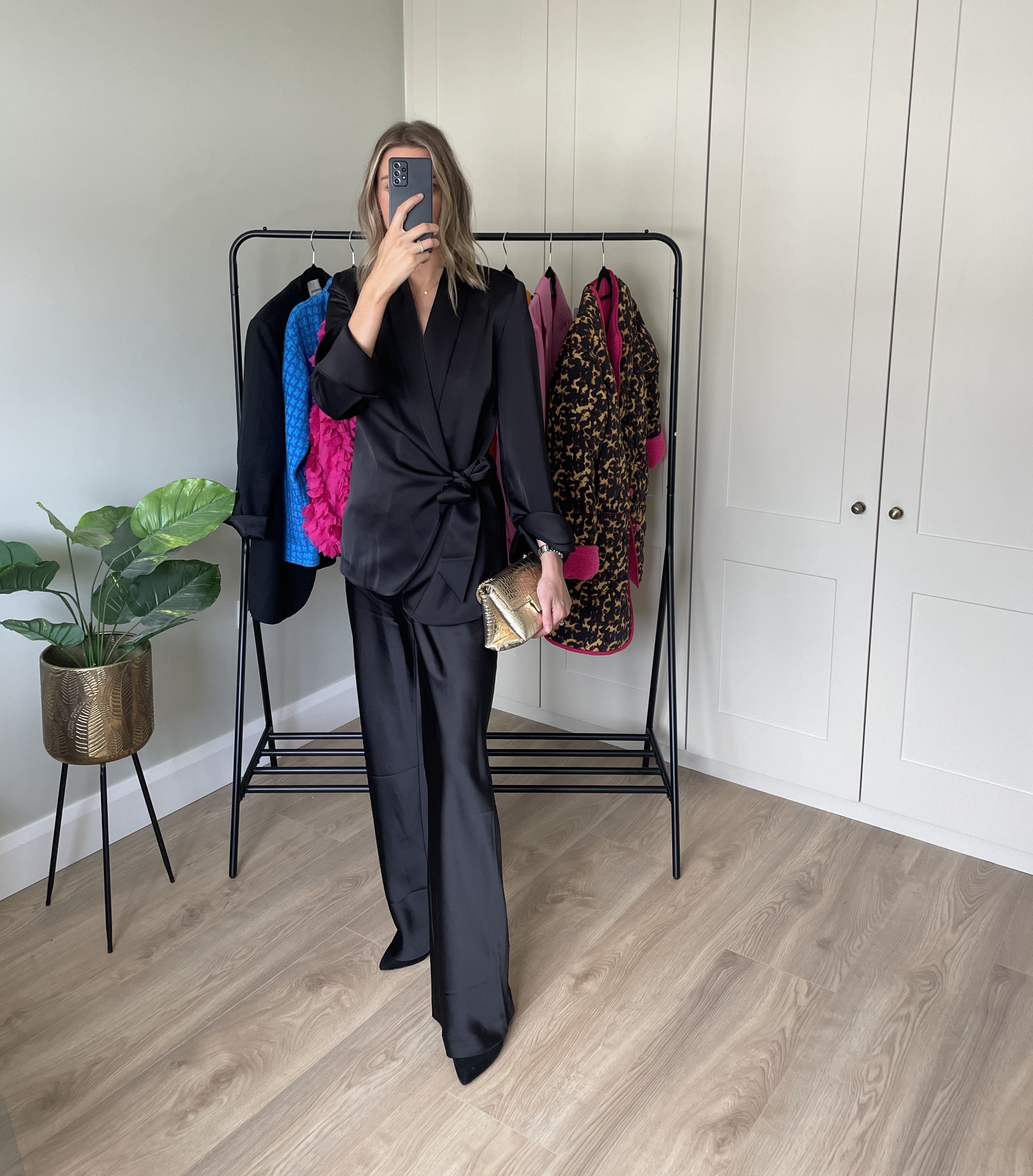 Sinead Keary "The Sarah" Wrap Blazer (Black)