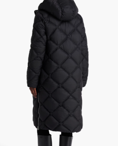 Claudie Pierlot Quilted Hooded Jacket Black