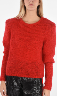 Isabel Marant Red Padded Shoulder Sweater